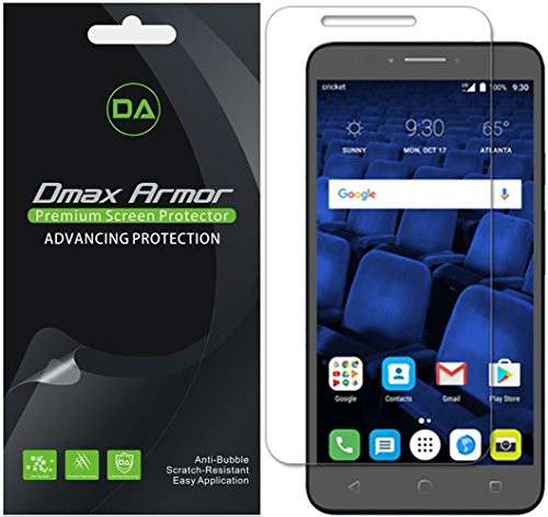 [6-Pack] Dmax Armor for Alcatel Pixi Theatre 4G LTE Anti-Glare & Anti-Fingerprint (Matte) Screen Protector - Lifetime Replacements Warranty -Retail Packaging