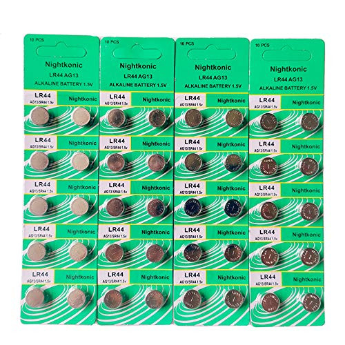 40 pcs Pack - LR44 AG13 357 SR44 A76 303 Battery 1.5V Button Coin Cell Batteries 40 pcs Pack - LR44 AG13 357 SR44 A76 303 Battery 1.5V Button Coin Cell Batteries