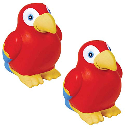 Stress Relief Squeezable Foam Parrot Set of 2