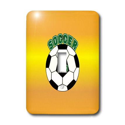 3dRose LLC lsp_12414_1 Soccer Dad on Yellow - Single Toggle Switch