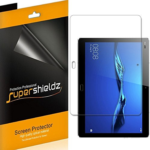 [3-Pack] Supershieldz for Huawei Mediapad M3 Lite 10 Screen Protector, Anti-Bubble High Definition Clear Shield + Lifetime Replacements Warranty