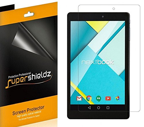 [3-Pack] Supershieldz- Anti-bubble High Definition Clear Screen Protector for Nextbook Ares 8L + Lifetime Replacements Warranty - Retail Packaging