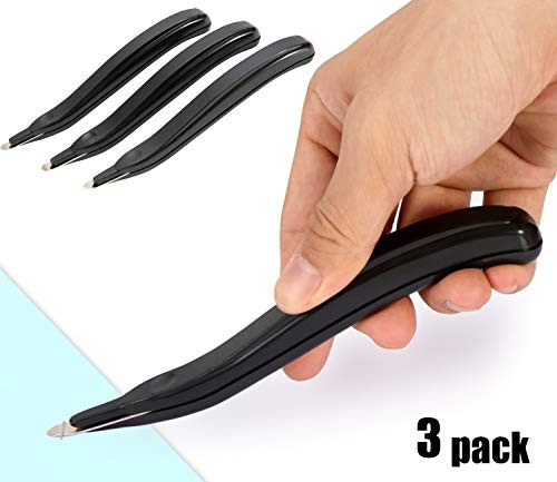 Staple Remover - Professional Magnetic Easy Staple Remover Tool Stapler Remover Staple Puller Remover Staple Pullers for Office, School and Home 3PCS Black