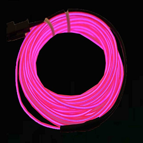 Jytrend 9ft Neon Light El Wire w/ Battery Pack - Pink