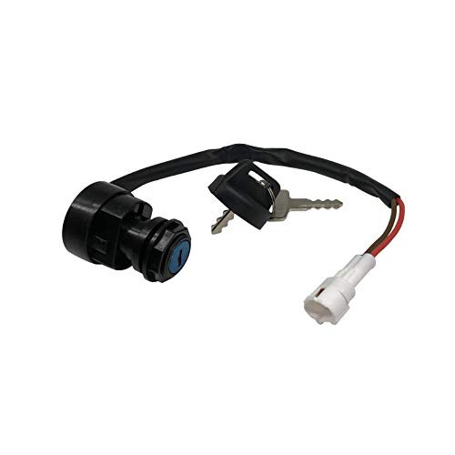 SHUmandala Ignition Key Switch fit YAMAHA RAPTOR 350 660 700 YFM350 YFM660 YFM700 2001-2013/BANSHEE 350 YFM350 2002-2006/WARRIOR 350 YFM350 2002-2004/BRUIN YFM350 2x4 4x4 2004-2006 5LP-82510-00-00 ATV