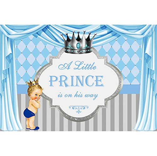 YongFoto 7x5ft Baby Shower Photography Backdrop Little Prince Blue Curtain Silver Crown Background Cake Dessert Table Banner Party Decor Kids Boys Newborn Portrait Photo Studio Props Wallpaper YongFoto 7x5ft Baby Shower Photography Backdrop Little Prince Blue Curtain Silver Crown Background Cake Dessert Table Banner Party Decor Kids Boys Newborn Portrait Photo Studio Props Wallpaper