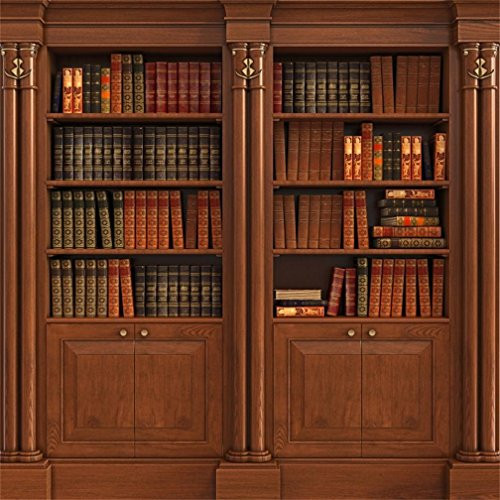 AOFOTO 6x6ft Retro Bookcase Background Book Cabinet Hardcover Bookshelf Photography Backdrop Library Literary Education Culture Adult Portrait Interior Decoration Photo Studio Props Vinyl Wallpaper AOFOTO 6x6ft Retro Bookcase Background Book Cabinet Hardcover Bookshelf Photography Backdrop Library Literary Education Culture Adult Portrait Interior Decoration Photo Studio Props Vinyl Wallpaper