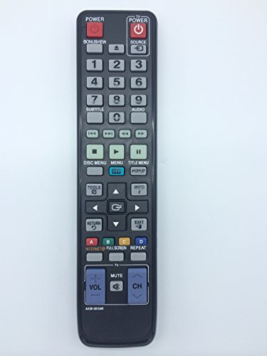 VINABTY New AK59-00104R Replaced REMOTE fit for SAMSUNG BD-C6500 BD-C5500 BD-D6500/ZA BD-D6100C/ZA BD-P1580 BD-P1590M BD-P1595 BD-P1600 BD-C6800/XAA BD-C6600/XAA BD-C6900 BD-C5900 Blu-ray DVD Player