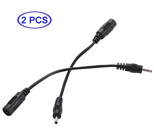 COOLM 2PCS Replace Power Adapter Plug Converter 5.5mm x 2.1mm Female Plug to 3.0mm x 1.1mm Male Plug