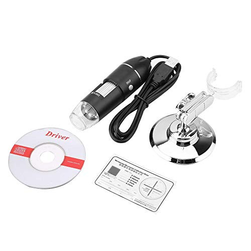 50X-500X Magnification Microscope, 0.3MP USB Digital Microscope, LED Pocket Size Handheld Microscope/Magnifier for Computer