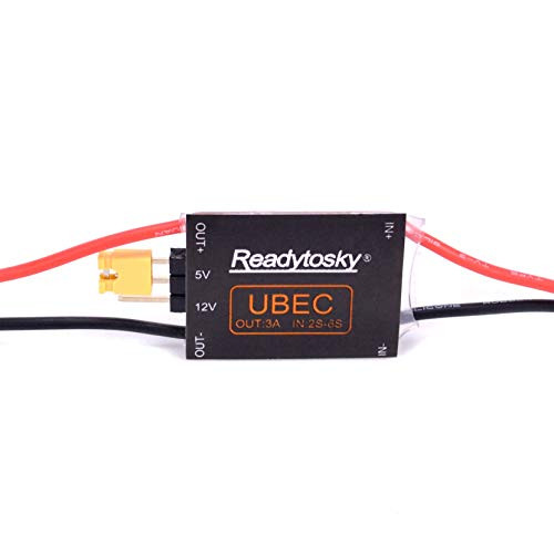 Readytosky FPV UBEC Power Module 2-6S 5V/3A and 12V/3A Adjustable Switchable BEC RC Parts for RC FPV Drone Quadcopter
