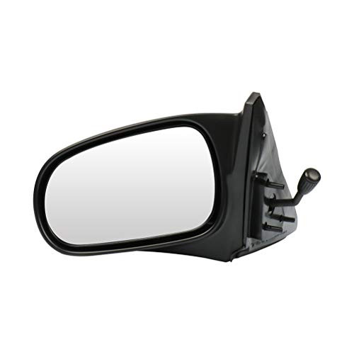 SCITOO Driver Left Side Mirror Flat Side View Mirror Fits for 1996-2000 Honda Civic Remote Manual Control Non-Folding 76250S00A05 HO1320122