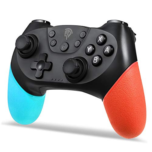 Wireless Controller for Switch, EasySMX Game Controller Gamepad Joypad Remote Joystick for Nintendo Switch Console Support Switch Pro and Windows 7/8/10 (Red Blue)