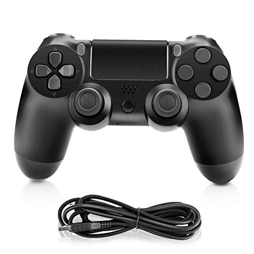 Allnice PS4 Controller High Performance Wired PS4 Remote Controller for Playstation 4 Dual Vibration Shock Joystick Gamepad for PS4 Pro/ PS4 Slim/ PS3 and PC with 2.2m Long USB Cable