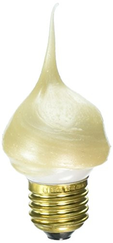 Darice Large Flicker Swirl Bulb Taper Candle