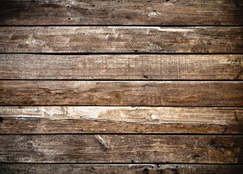 LYWYGG 7x5ft Photography Backdrop Brown Wood Backdrops Photography Wood Floor Wall Background Photographyers CP-172