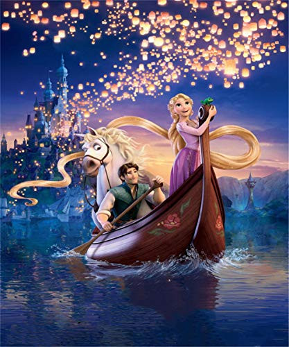 5x7 Background Backdrops for Photography Birthday Backdrop Princess Tangled Photo Backdrop for Girls Name Custom Vinyl Photo Studio Props