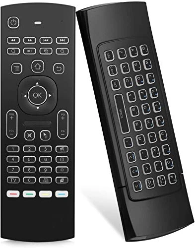 Air Mouse Yalanle MX3 Mini Wireless Keyboard, 2.4G Backlit Fly Air Mouse Remote Control, Infrared Remote Control Learning Fit Android Smart TV Box,Xbox 360,PC, PS3,Projector,HTPC,Pad,Notebook etc