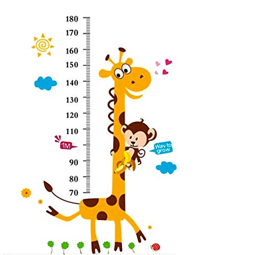 Height Growth Chart Wall Sticker, Outivity Peel and Stick Removable Wall Stickers for Kids Nursery Bedroom Living Room