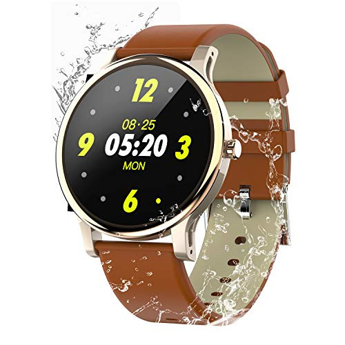 Smart Watch for Android and iOS Phone,with All-Day Heart Rate and Activity Tracking,IP68 Waterproof,Sleep Monitoring,Ultra-Long Battery Life, SMS Smartphone Notifications(New Version)