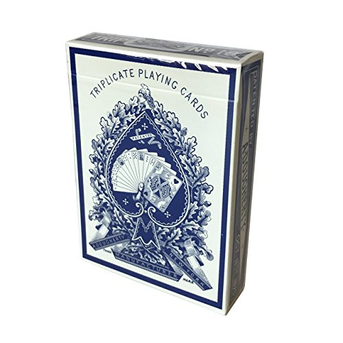 A. Dougherty No.18 Triplicate Dragon Back Playing Card Restoration, Blue