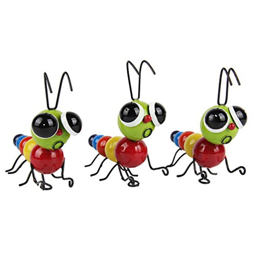 HONGLAND Metal Caterpillar Wall Decor Outdoor Wall Art Indoor Hanging Sculpture for Home Garden Yard,Set of 3 HONGLAND Metal Caterpillar Wall Decor Outdoor Wall Art Indoor Hanging Sculpture for Home Garden Yard,Set of 3
