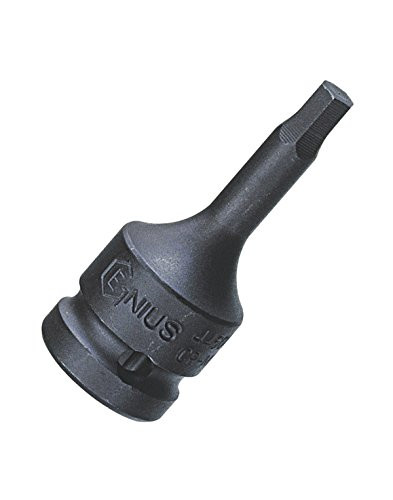 Genius Tools 345208 3/8" Dr. 8mm Hex Impact Bit Socket, 52Mml (Cr-Mo)