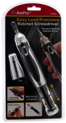 Ampro T19455 Easy Load Precision Ratcheting Screwdriver
