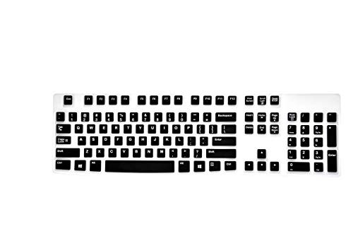 KeyCover - Ultra Thin Silicone Keyboard Cover Compatible with Logitech K120 MK120 Keyboard US Layout - Mint