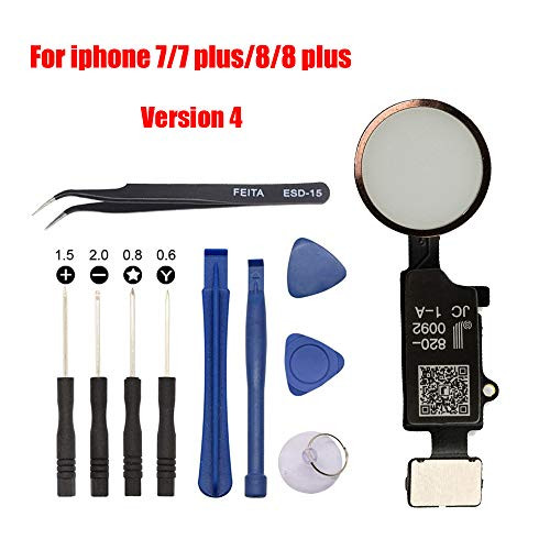 Afeax Compatible with Apple iPhone Home Button Main Key Flex Cable Replacement for iPhone 7/7 Plus and iPhone 8/iPhone 8 Plus Rose Gold Version 4