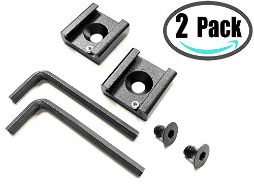 iShot Pro Cold Shoe Mount Adapter Cold/Hot Shoe Bracket Standard Shoe Type with 1/4" Thread Hole for Camera Cage Flash LED Light Monitor Mic Video Brackets and More (2-Pack) iShot Pro Cold Shoe Mount Adapter Cold/Hot Shoe Bracket Standard Shoe Type with 1/4" Thread Hole for Camera Cage Flash LED Light Monitor Mic Video Brackets and More (2-Pack)
