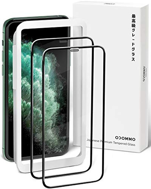 OCOMMO (2 Pack) Premium Japanese Tempered Glass, Full Coverage 3D Screen Protector for iPhone 11 Pro, iPhone Xs X, iPhone 11 Pro Screen Protector and iPhone Xs Screen Protector with Mesh Dust Guard