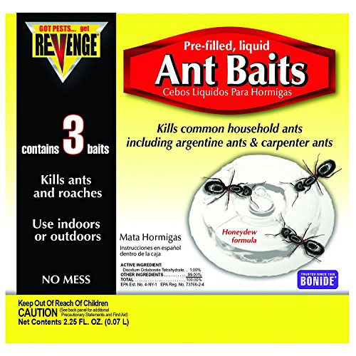 Bonide (BND45100) - Revenge Pre-filled Liquid Ant Bait Stations, Ant Killer (3 Pack)
