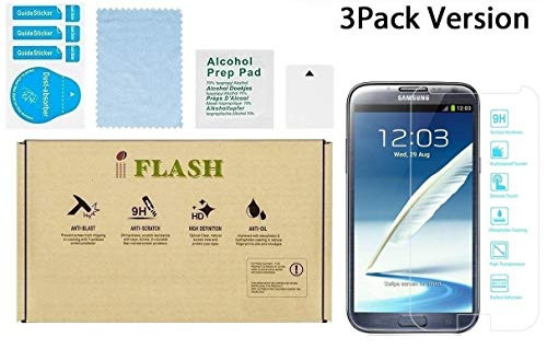 Galaxy S6 Active Glass Screen Protector, iFlash [3 Pack] Crystal Clear Tempered Glass Screen Protector for Samsung Galaxy S6 Active (NOT S6 Model) - 2.5D Rounded Edges/Scratch Proof/Bubble Free