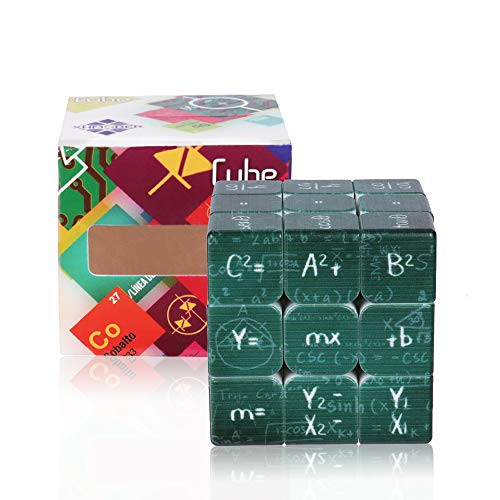 Rubik's 3X3 Cube, 3D Puzzle Game,Brain teasers puzzles, Magic Cube Math, Gift for Kids(Green)