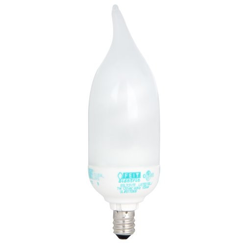 Feit Electric Tuff Kote 7 Watt, Flame Tip Chandelier CFL
