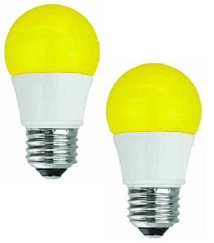 TCP 40W Equivalent LED Yellow Bug Light Bulbs, Non-Dimmable (2 Pack)