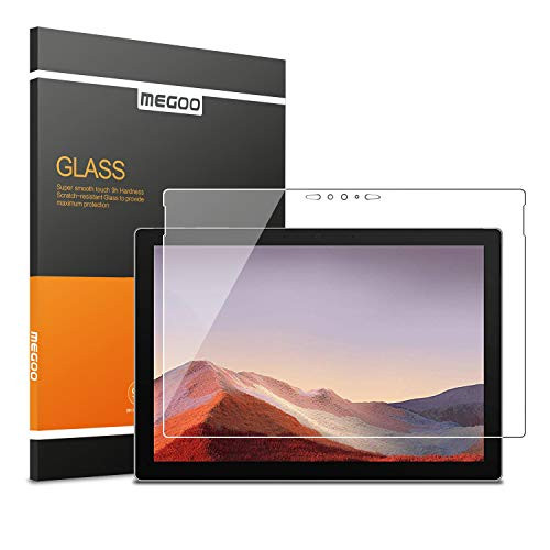 MEGOO Glass Screen Protector Designed for Surface Pro 7 (2019) - Ultra-Thin 0.25mm for Extreme Touch Sensitivity (Precise Cutouts and Works with Surface Pen)