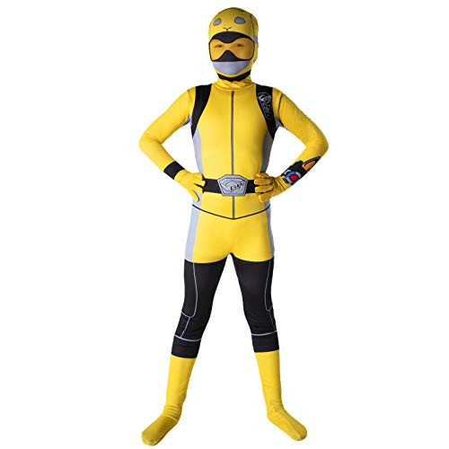 Morphsuits Official Kids Yellow Power Rangers Costume - Large (Age 10-12)