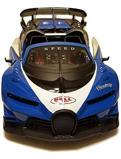 Super Car Blue Bugatti | Battery Operated Remote Control Car | Working Doors, Trunk and Lights 1/12 Scale RC Super Car Blue Bugatti | Battery Operated Remote Control Car | Working Doors, Trunk and Lights 1/12 Scale RC