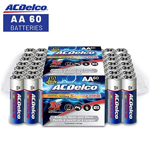 ACDelco AA Batteries, Alkaline Battery, 60 Count ACDelco AA Batteries, Alkaline Battery, 60 Count