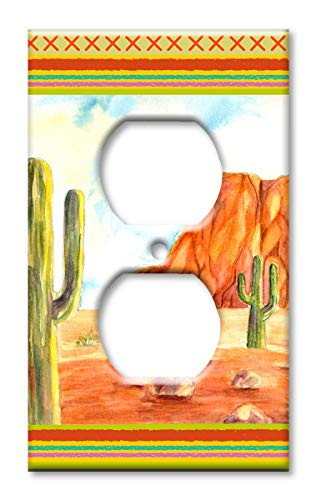 Art Plates Brand Electrical Outlet Cover Wall/Switch Plate - Desert Landscape