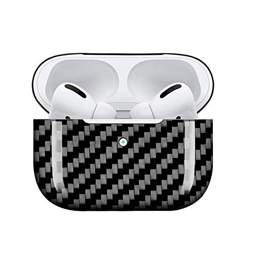 Real Aramid Carbon Fiber Case Compatible for New AirPods Pro with Wireless Charging Case Slim Carbon Fiber Cover for Apple Air Pods 3 Earbuds - Glossy Finishing