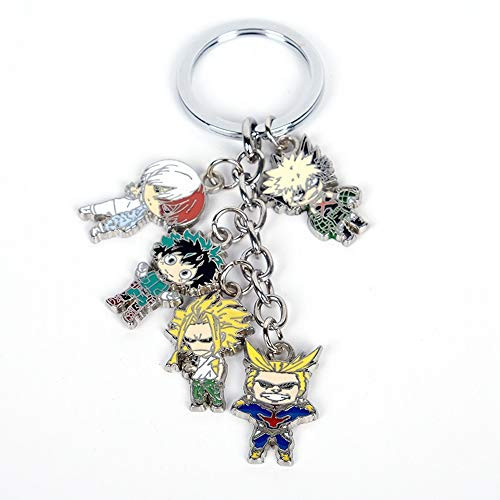 COSAUG My Hero Academia Keychain with 5 Chibi Figures
