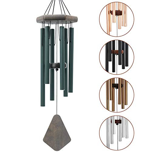 ASTARIN Memorial Wind Chimes Outdoor Deep Tone| 28 Inches Sympathy Wind Chimes with 6 Aluminum Tuned Relaxing Melody| Amazing Grace Wind Chimes for Your Garden, Patio, Or Yard Decor