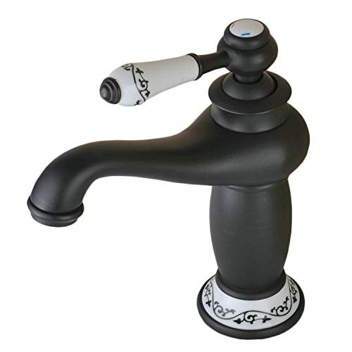 Beelee Single Handle Bathroom Sink Faucet Lavatory Faucet Basin Vanity Sink Faucet Contemporary One Hole Deck Mount Mixer Tap, Oil Rubbed Bronze