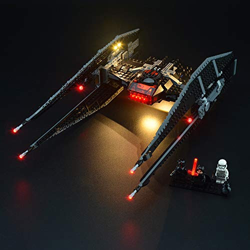 LIGHTAILING Light Set for (Star Wars Kylo Ren's Tie Fighter) Building Blocks Model - Led Light kit Compatible with Lego 75179(NOT Included The Model)