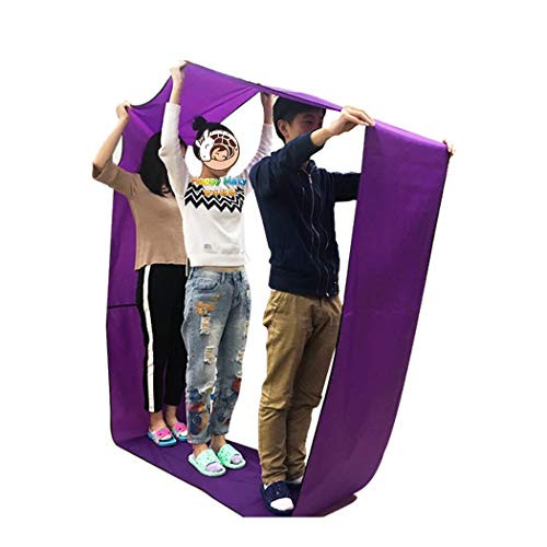 HAPPYMATY Outdoor Relay Race Rolling Run Mat Teamwork Games Group Learning Activity Fun Toys for Kids Purple (4Meter/13.12Feet)