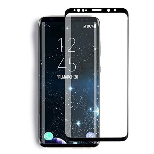 KZLVN Galaxy S9 Plus Screen Protector Tempered Glass, [Update Version] 3D Curved Dot Matrix [Full Screen Coverage] Glass Screen Protector [Case Friendly] for Samsung S9 Plus