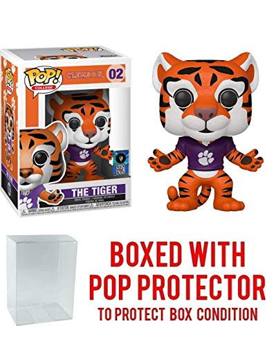 The Tiger [Clemson]: Funko Pop College Vinyl Figure & 1 Compatible Graphic Protector Bundle (002 - 42856 - B)